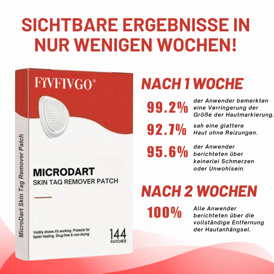 Fivfivgo® MicroDart Haut Tag Entferner Patch