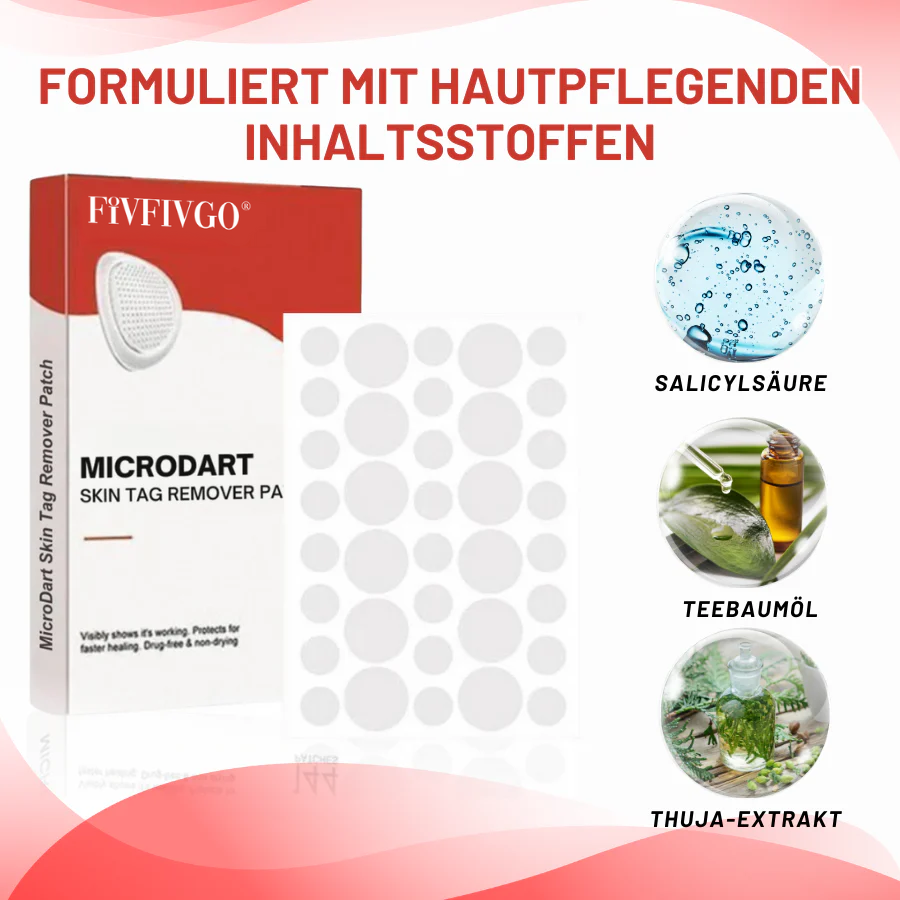 Fivfivgo® MicroDart Haut Tag Entferner Patch