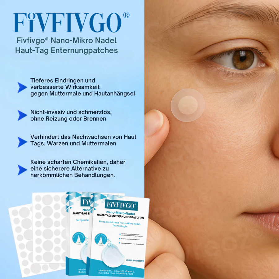 Fivfivgo® Nano-Mikro Nadel Haut-Tag Enternungpatches