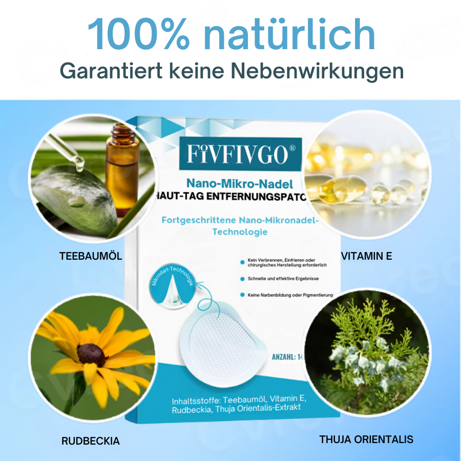 Fivfivgo® Nano-Mikro Nadel Haut-Tag Enternungpatches