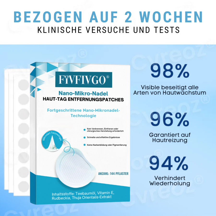 Fivfivgo® Nano-Mikro Nadel Haut-Tag Enternungpatches