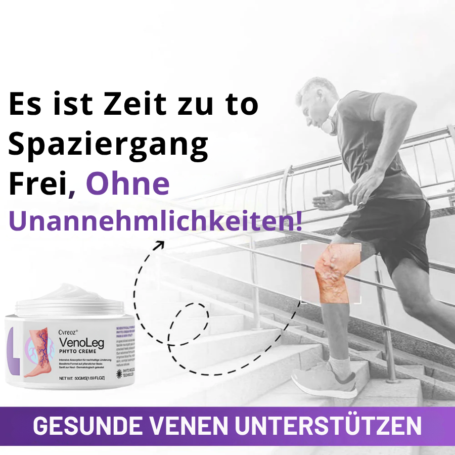 Cvreoz® VenoLeg Phyto Creme - Sichtbare Ergebnisse in nur 4 Tagen🔥