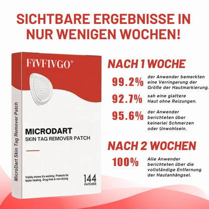 Fivfivgo® MicroDart Haut Tag Entferner Patch