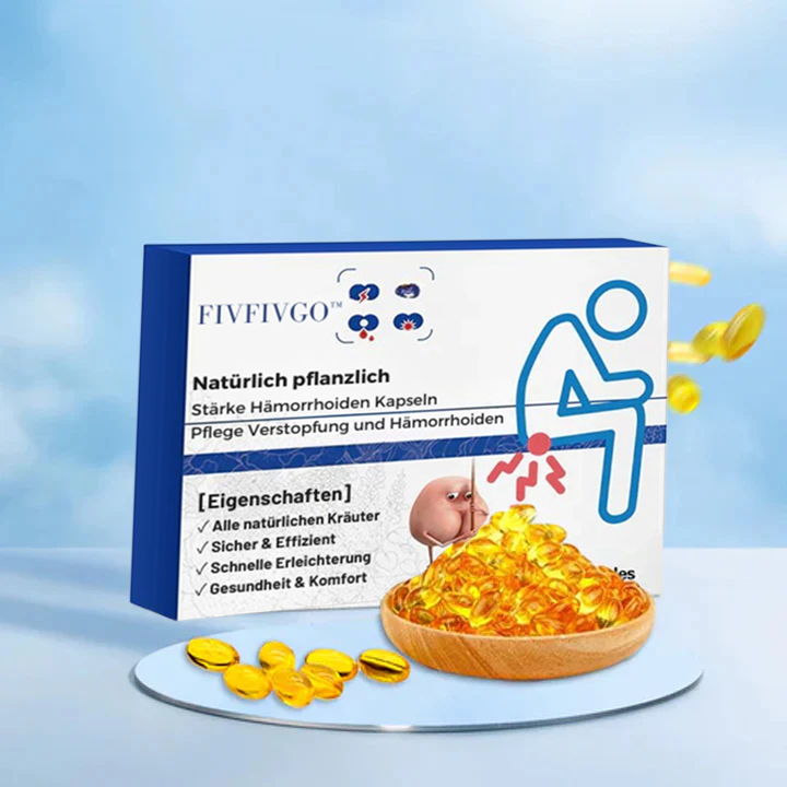 Fivfivgo™ Natürliche pflanzliche Stärke Hämorrhoiden-Kapseln