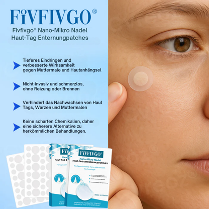 Fivfivgo® Nano-Mikro Nadel Haut-Tag Enternungpatches