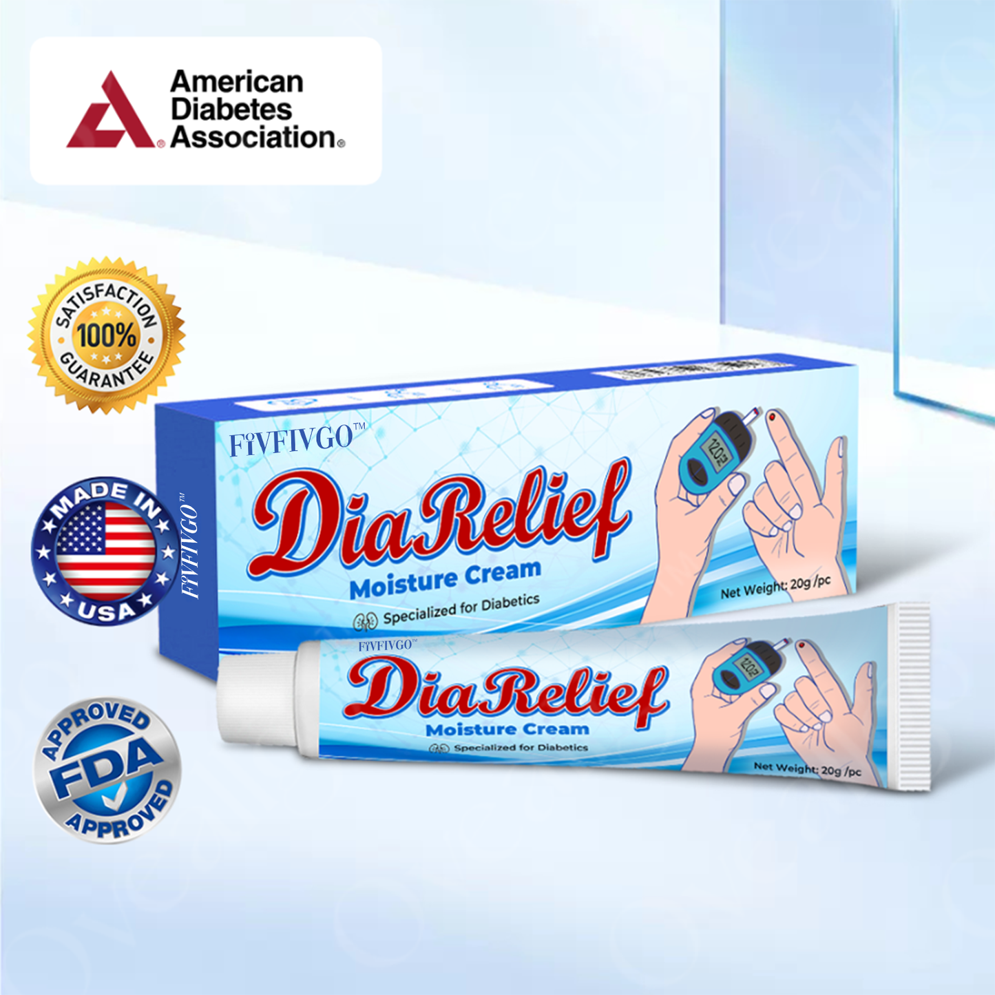 Fivfivgo™ DiaRelief Feuchtigkeitscreme (Spezialisiert für Diabetiker)