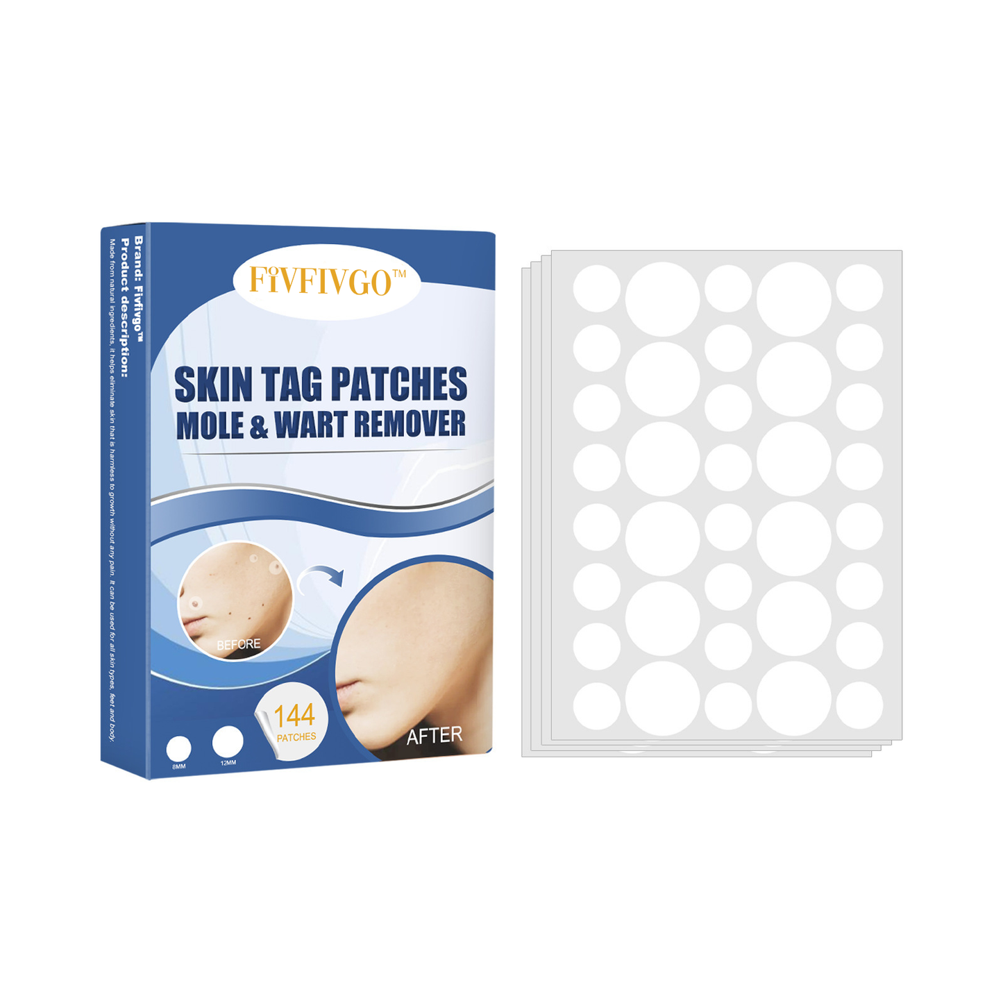 Fivfivgo™ Muttermale & Warzen entfernen Haut Tag Patch